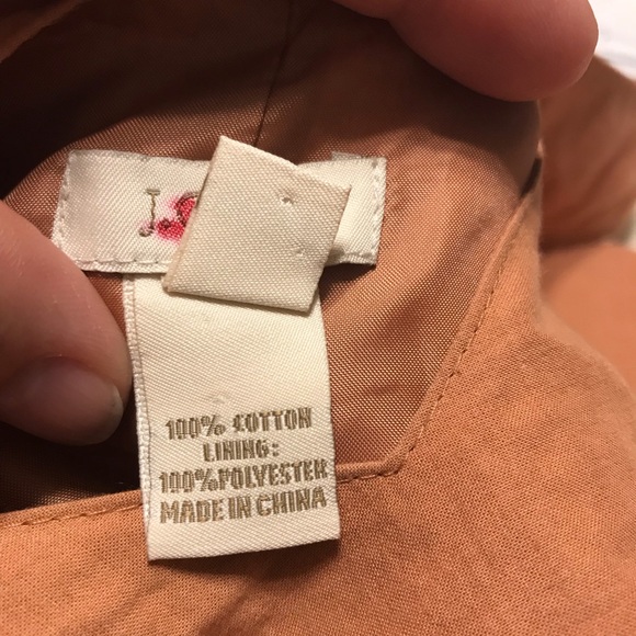 J. Crew Apricot Color Eyelet Bottom Sleeveless Dress - Picture 4 of 5